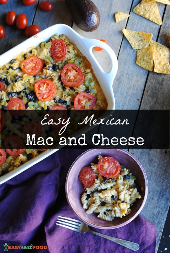 Easy Dinner- Easy Mexican Mac and Cheese- eastrealfood.com