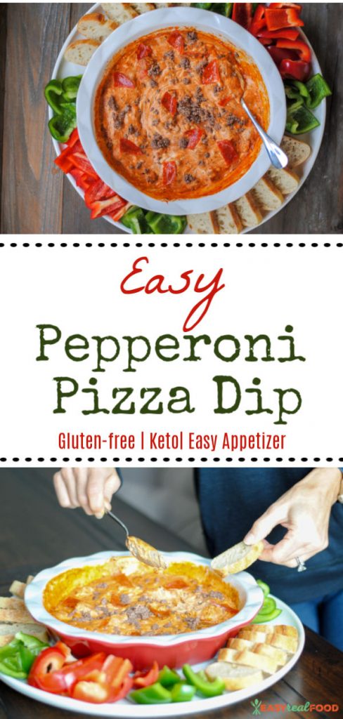 Easy pepperoni pizza dip - football food