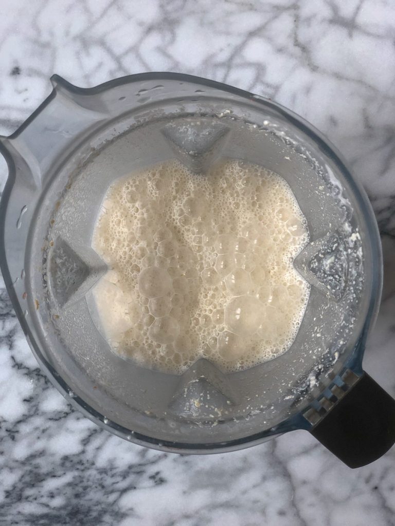 homemade cashew milk provides a base for dairy free gajar halwa