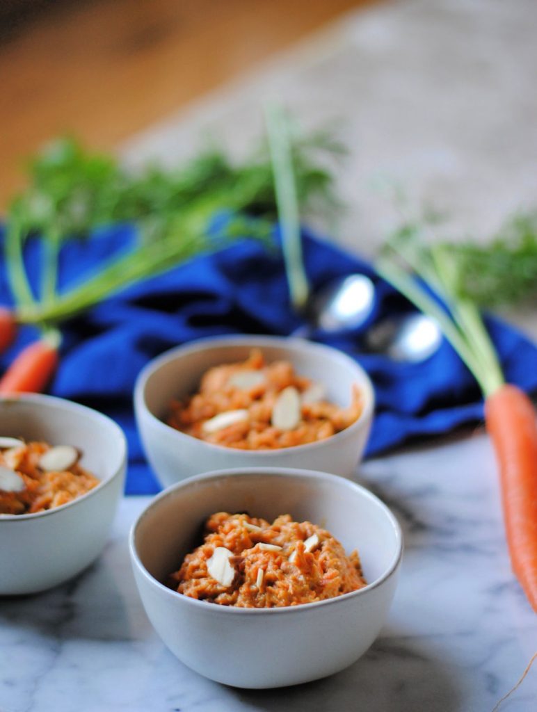 gajar halwa- a dairy free Indian dessert