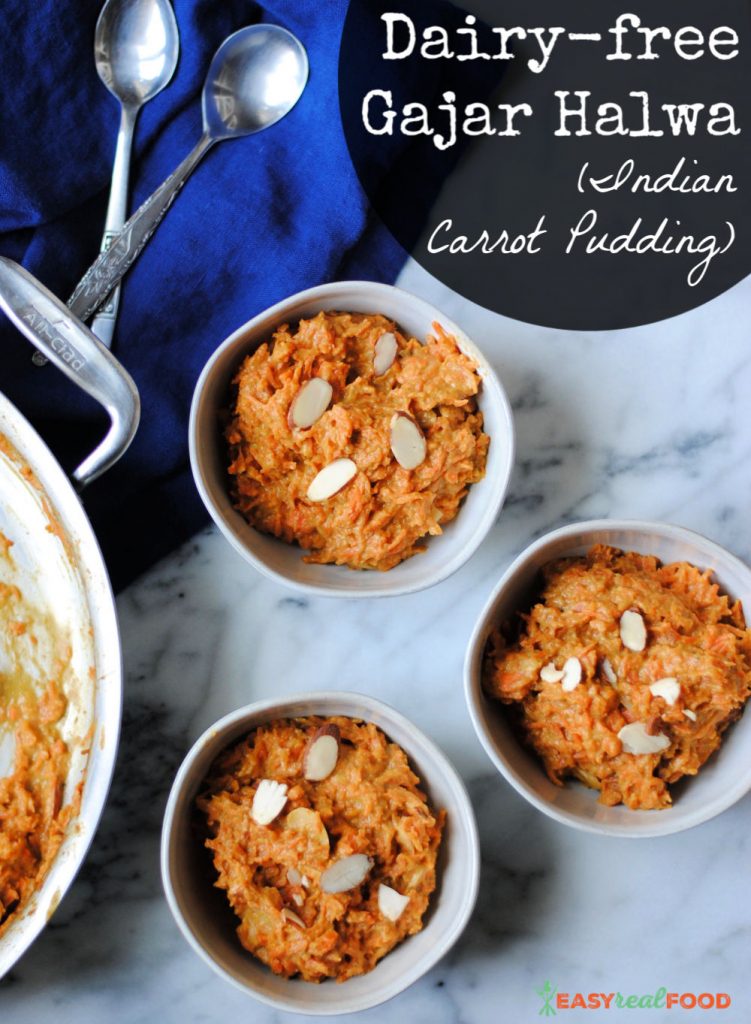 gajar halwa- indian carrot pudding (dairy free )