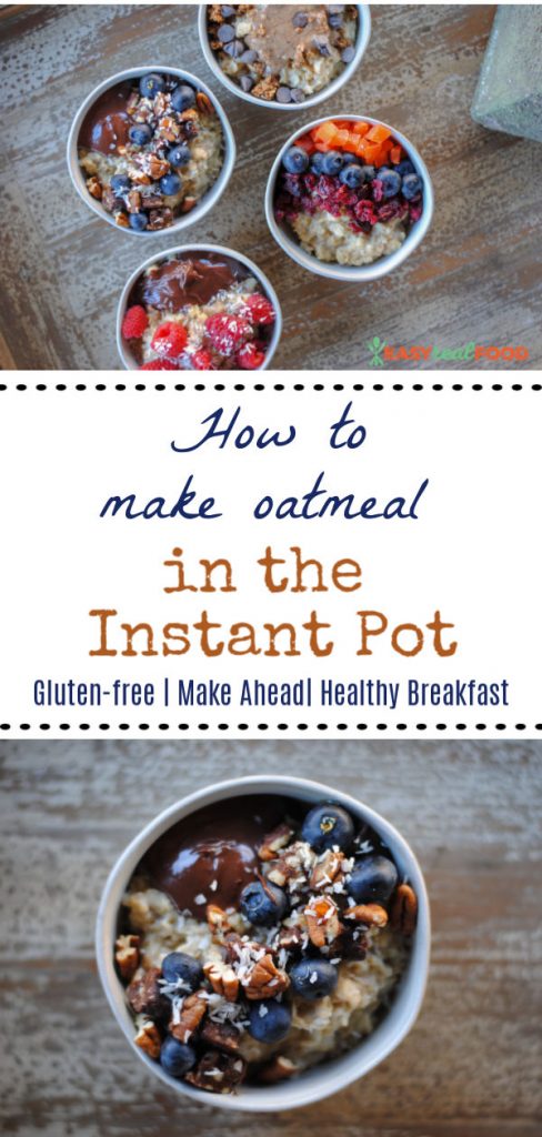 how to make oatmeal in the instant pot - #instantpot #pressurecooker