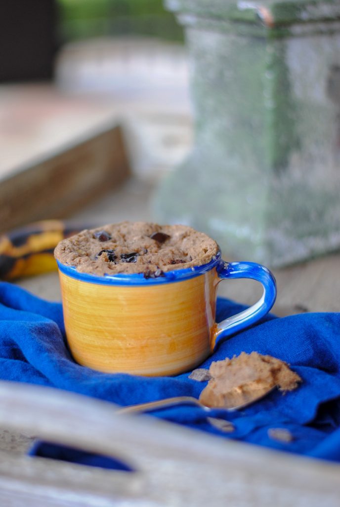 Tasty Quick Egg free Banana Mug Cake (no refined sugar)