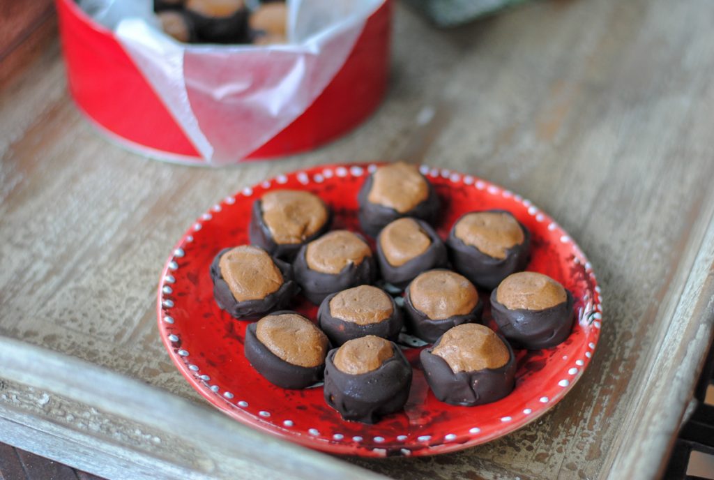 simple protein buckeyes with protein powder