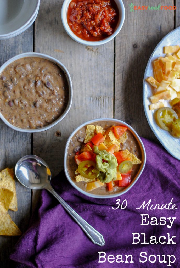 tasty easy 30 minute black bean soup