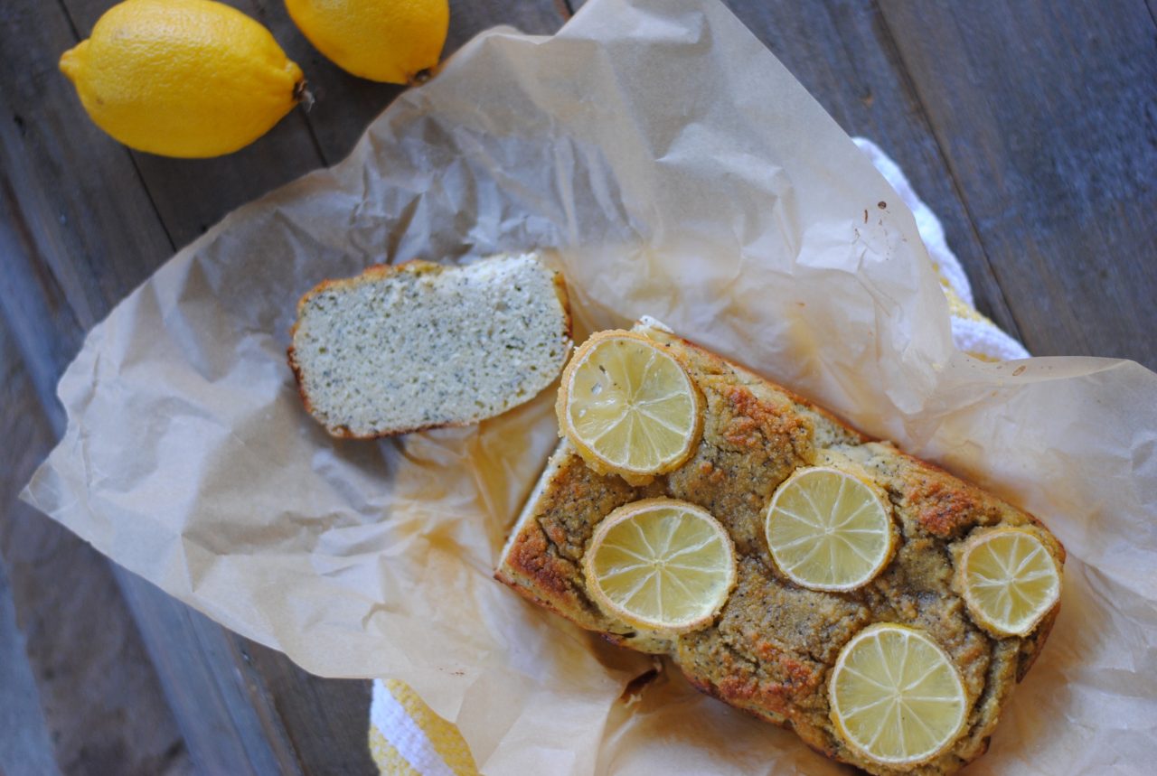 easy lemon poppy seed bread - gluten free and grain free