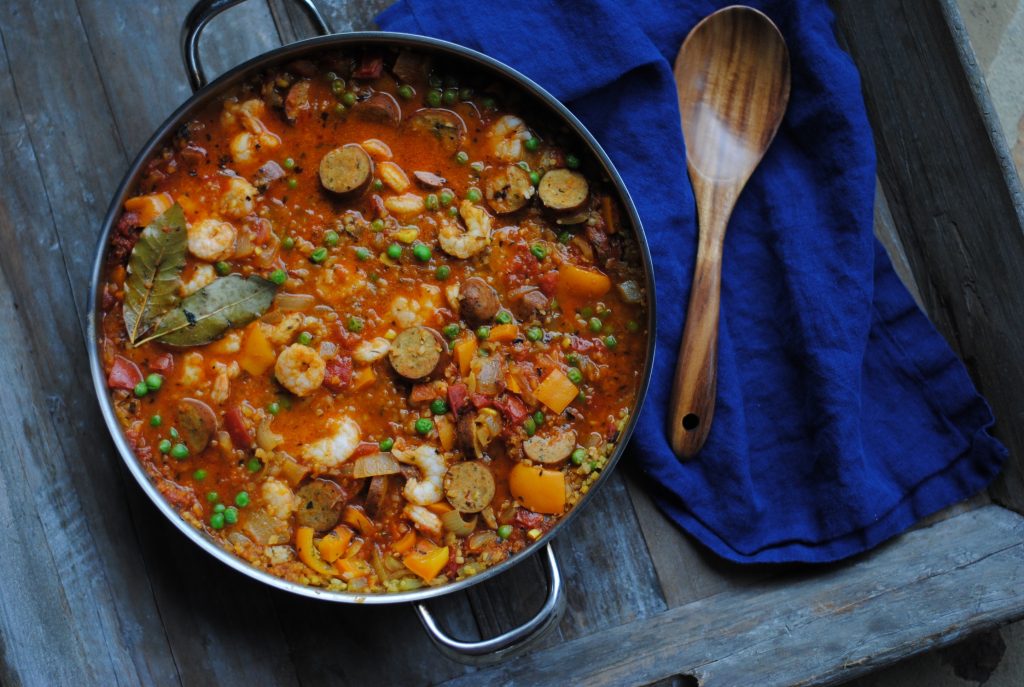 easy Mexican paella - one dish paleo meal