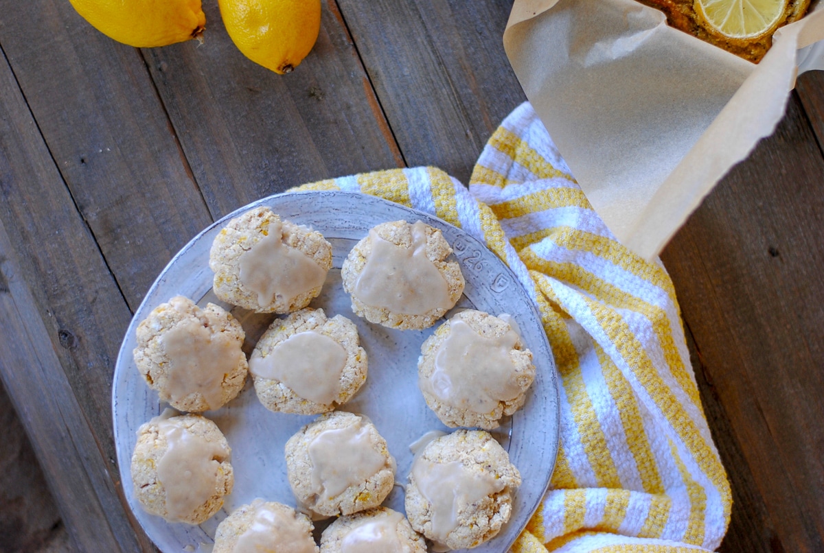 healthy lemon cookie recipe - grain free and gluten free