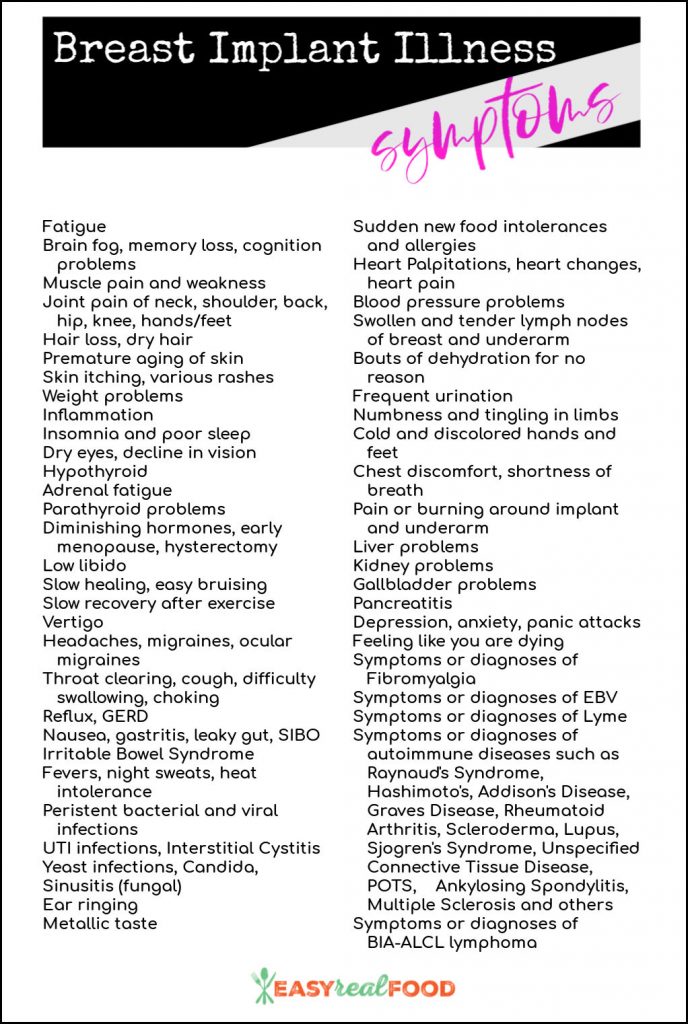 breast implant illness symptoms