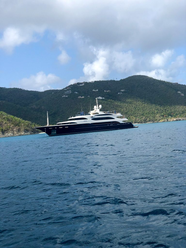 Lots to see and do on a St. John vacation, including yacht watching!