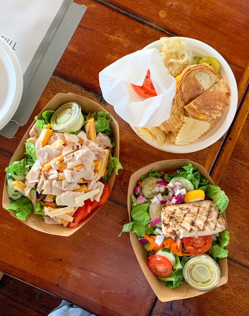 Lunch from Skinny Legs on St. John, USVI