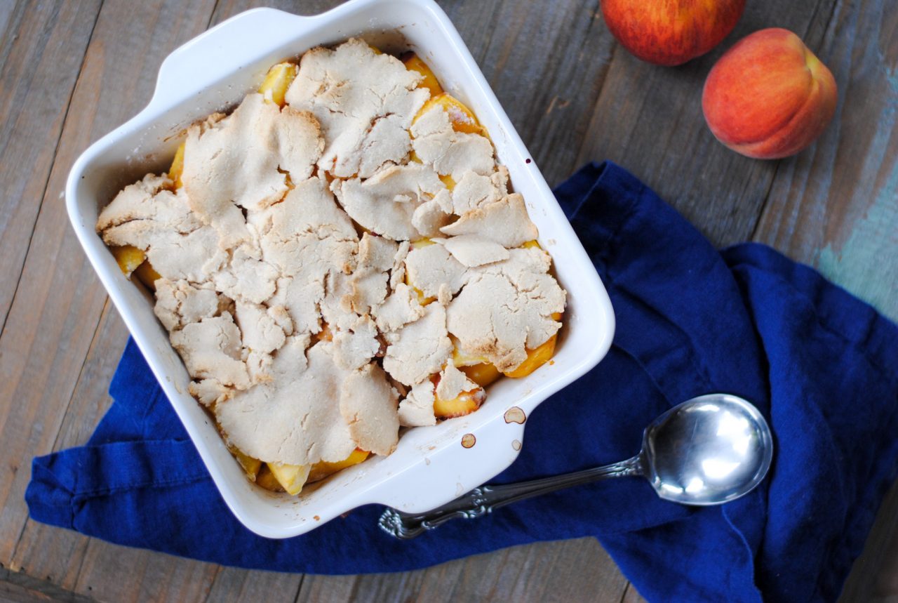 paleo peach cobbler