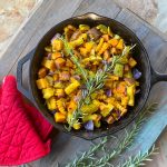 roasted root vegetables with rosemary and thyme