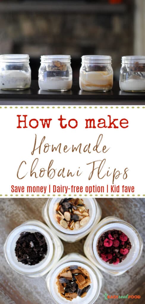 how to make diy chobani flips - save money, dairy-free option