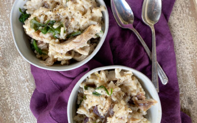 Dairy-free Instant Pot Mushroom Risotto