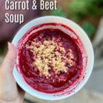 carrot beet soup with quinoa - #vegetarian