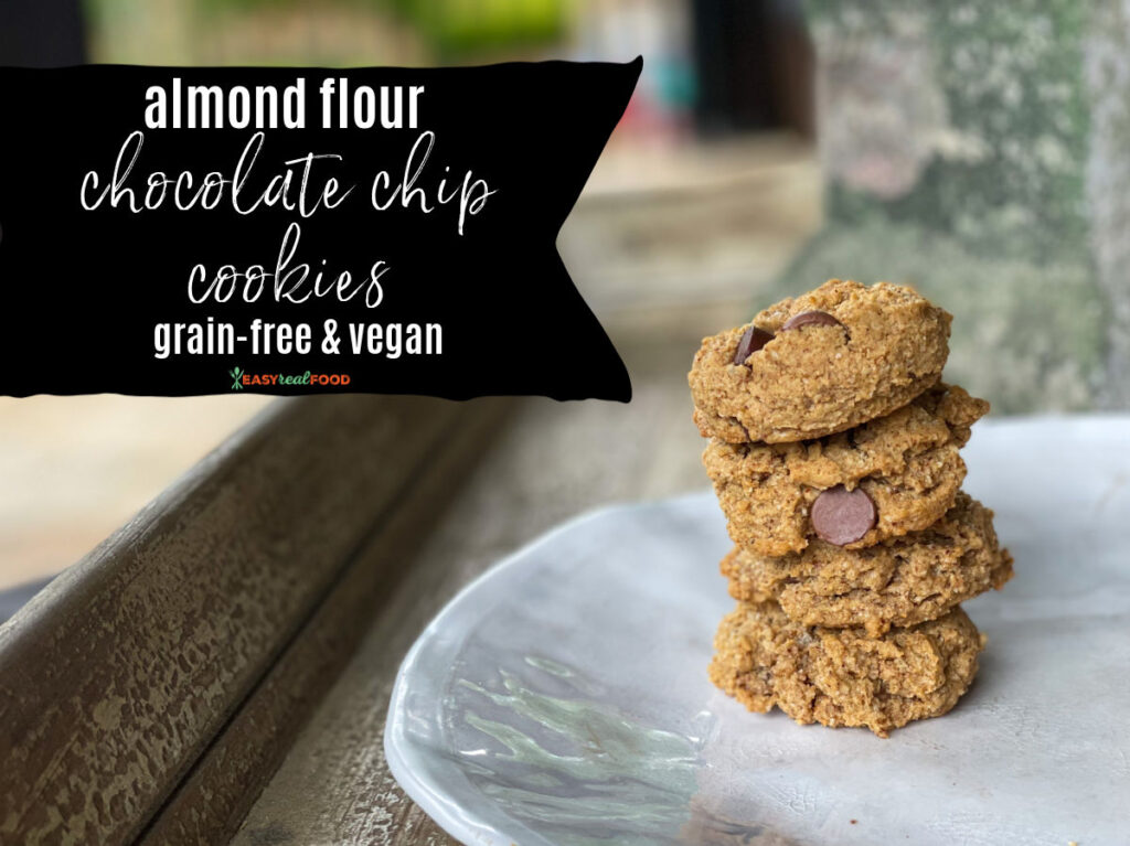 Almond Flour Chocolate Chip Cookies #grainfree