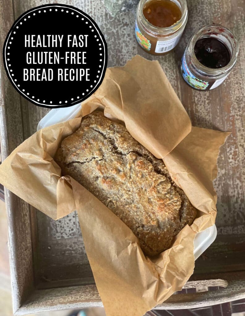 healthy fast gluten free bread recipe with crackle on top