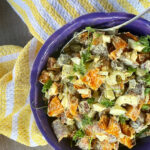 healthy cold sweet potato salad