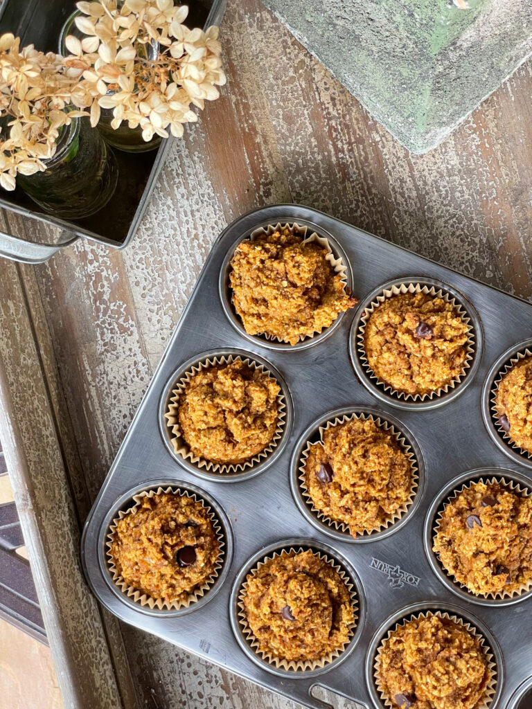 GF DF pumpkin muffins