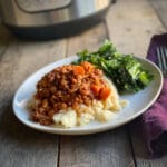 instant pot sloppy joe's on mashed potatoes