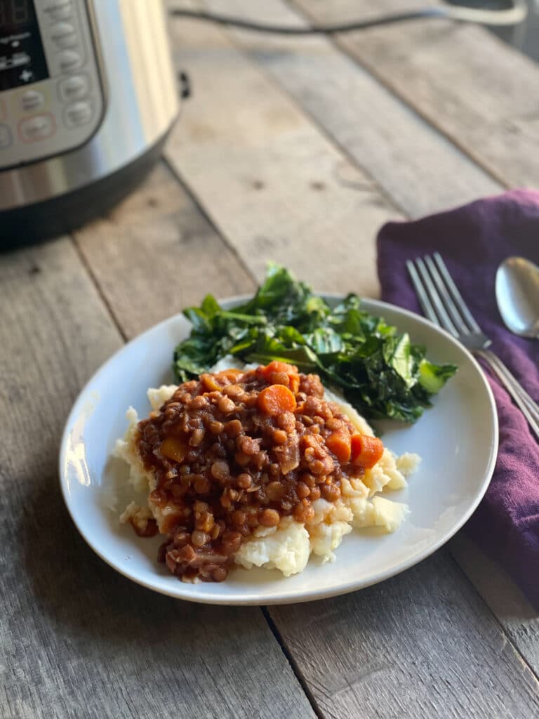 healthy sloppy joe's made with lentils