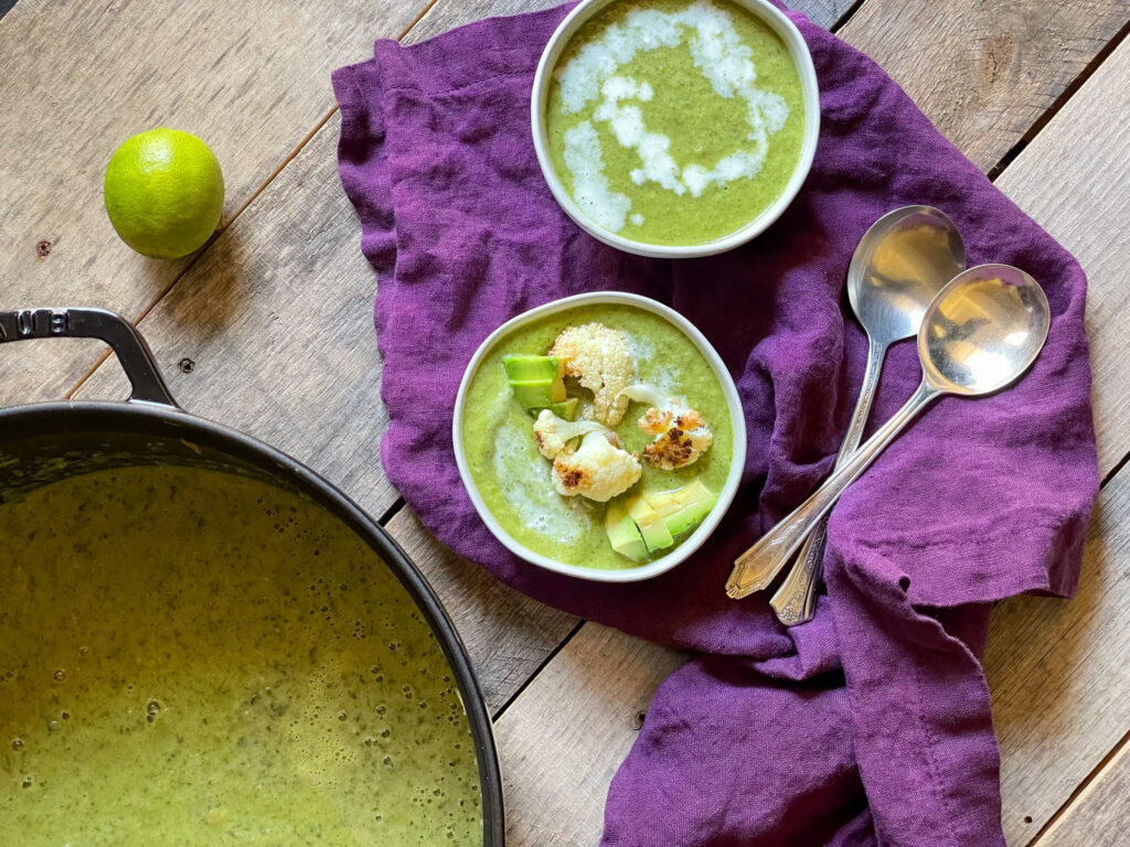 healthy green soup - great for detox