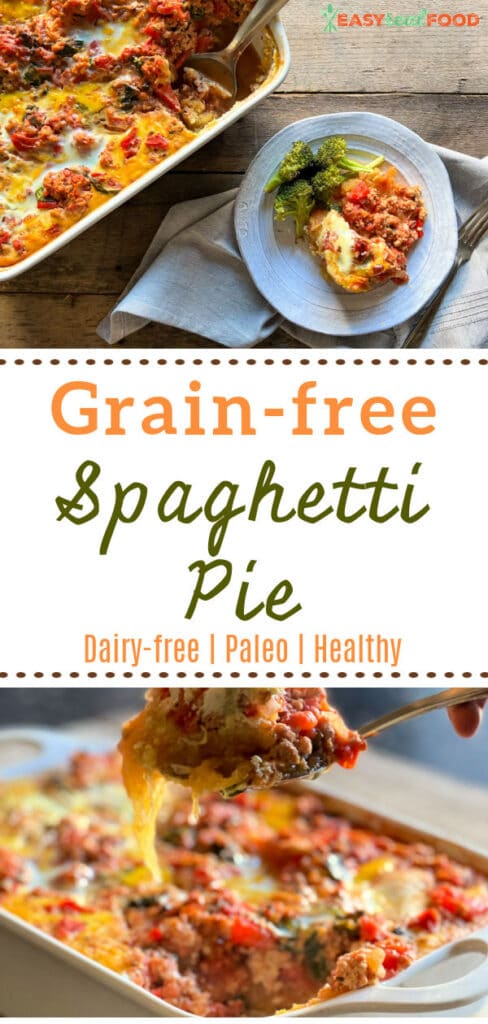grain-free spaghetti pie - pinterest